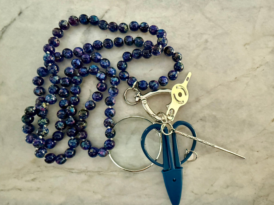 Dark Blue/Multi-Colored Chatelaine