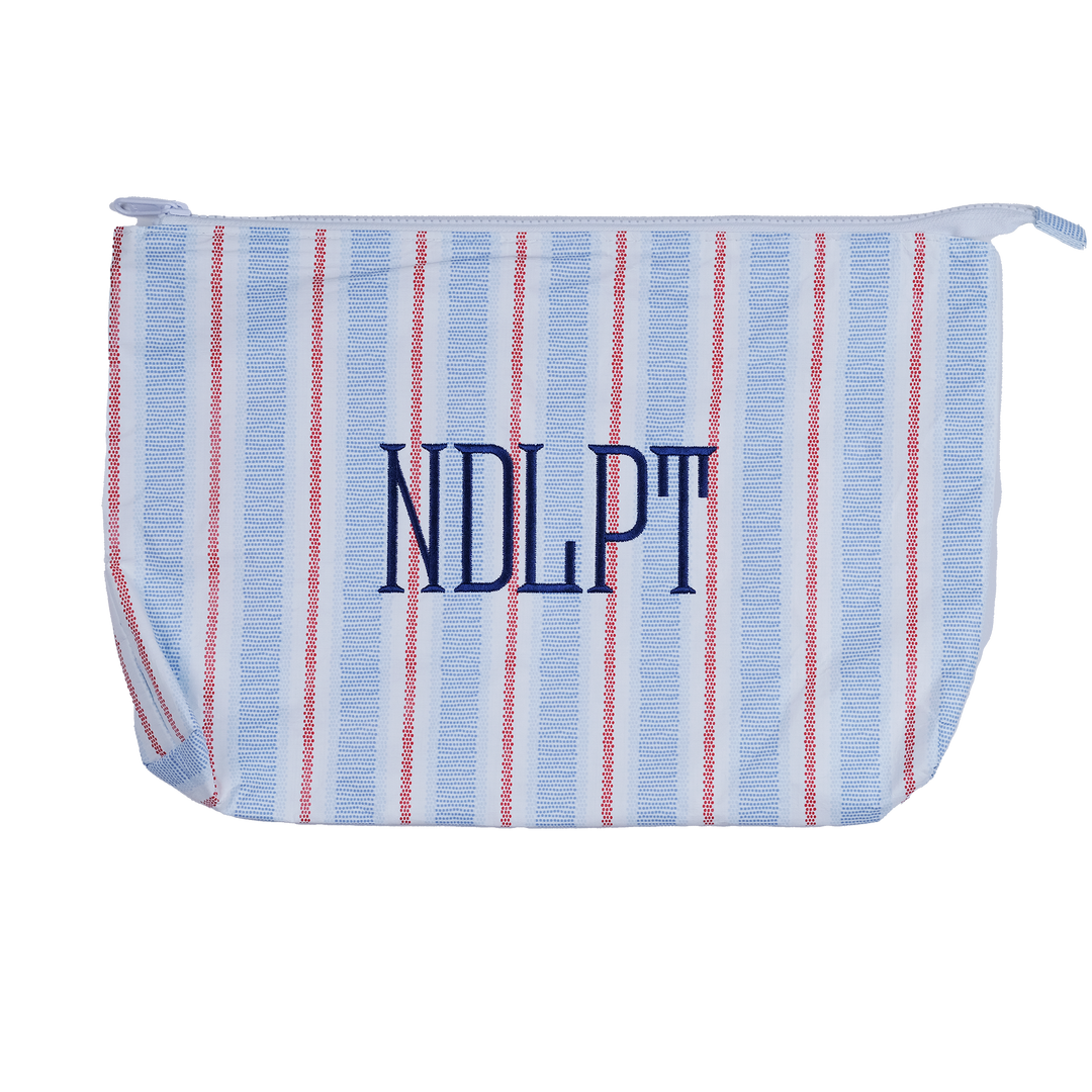 Red and Blue Stripe NPLPT Bag