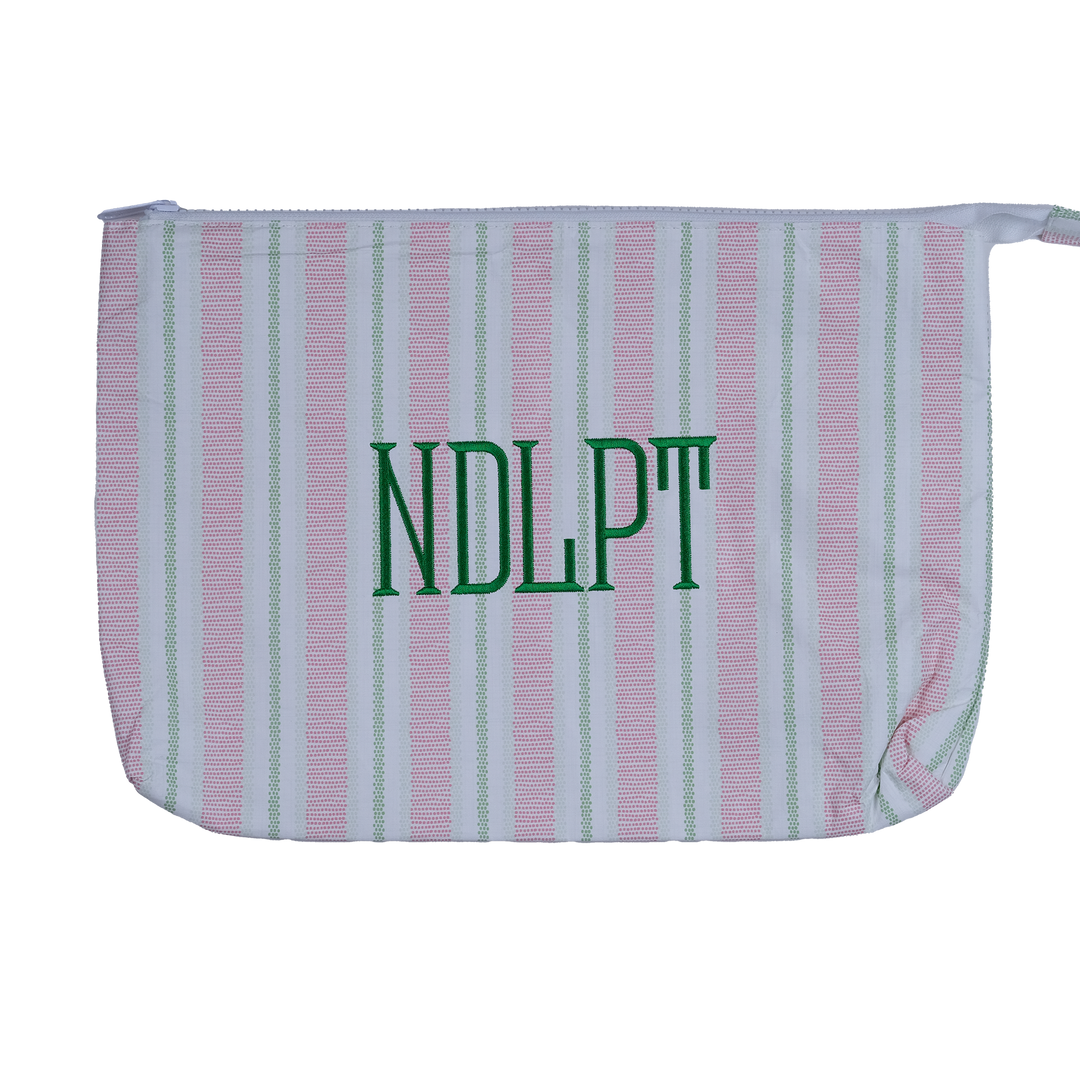 Pink and Green Stripe NPLPT Bag