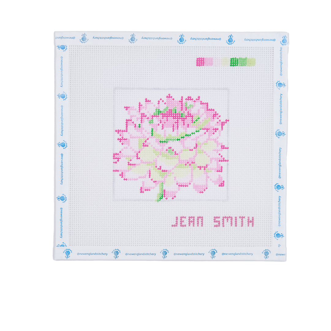 Pink and Green Mum Coaster