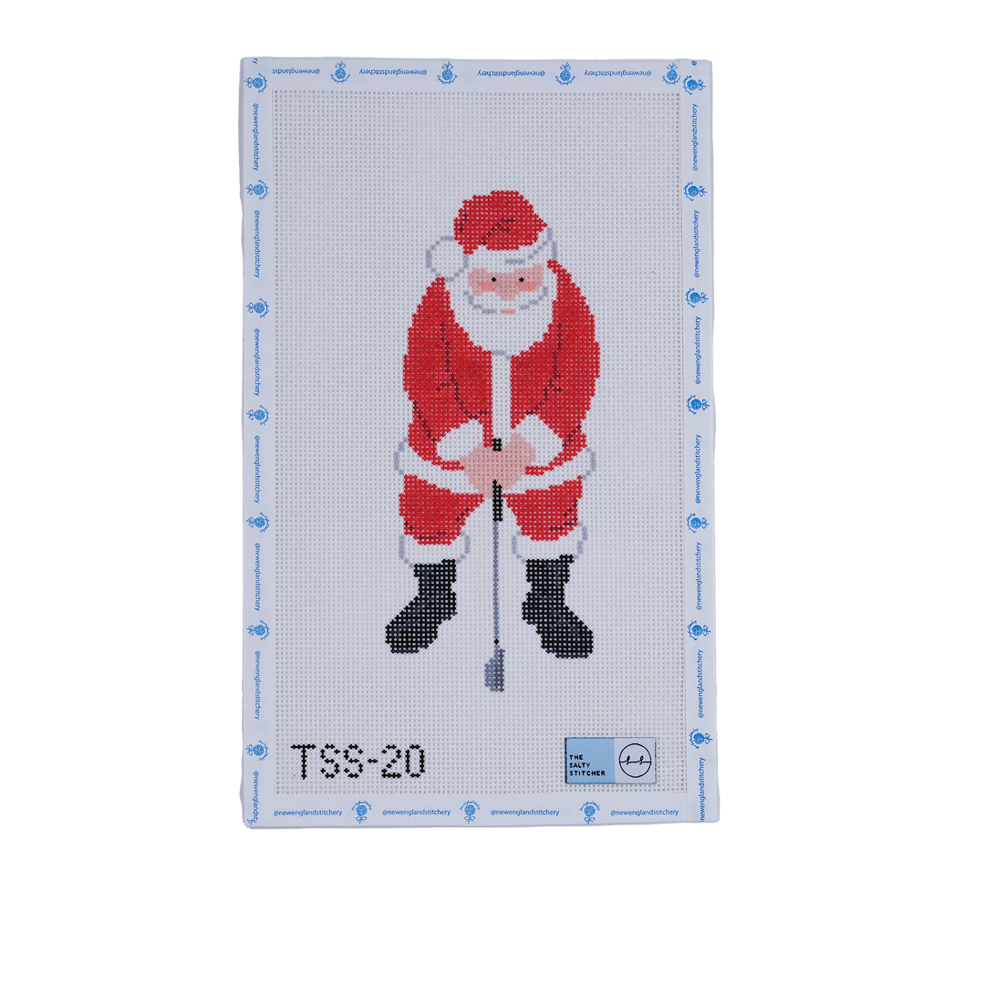 Golfing Santa Claus