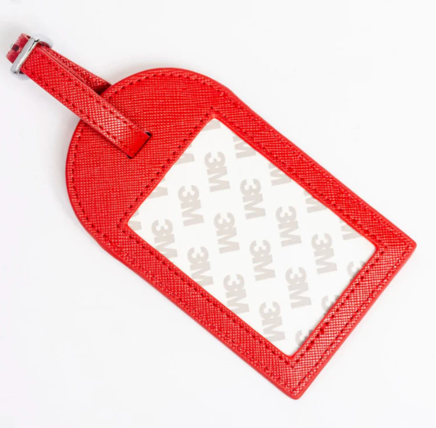 Red Self Finishing Bag Tag