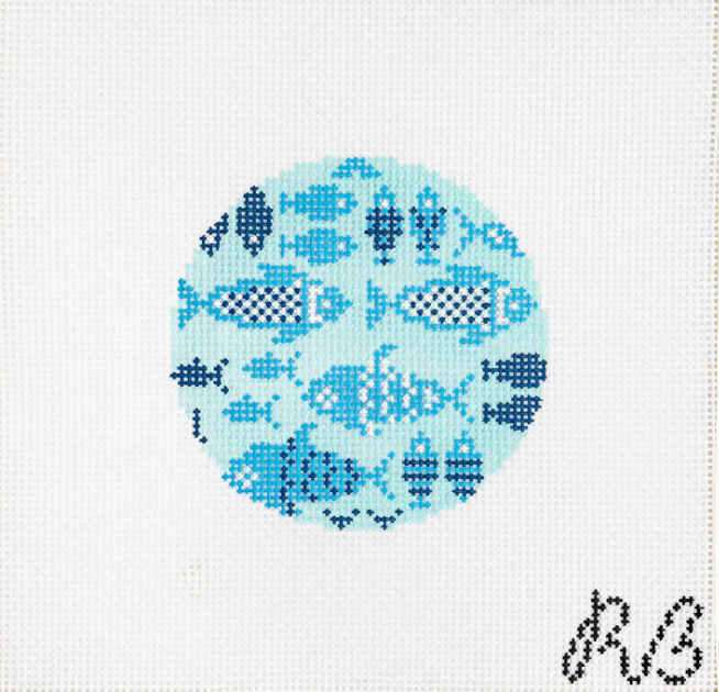 Little Blue Fish Round