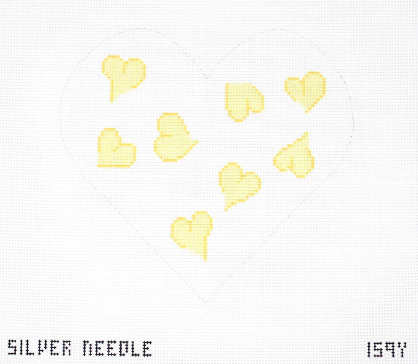 Yellow Heart Pillow