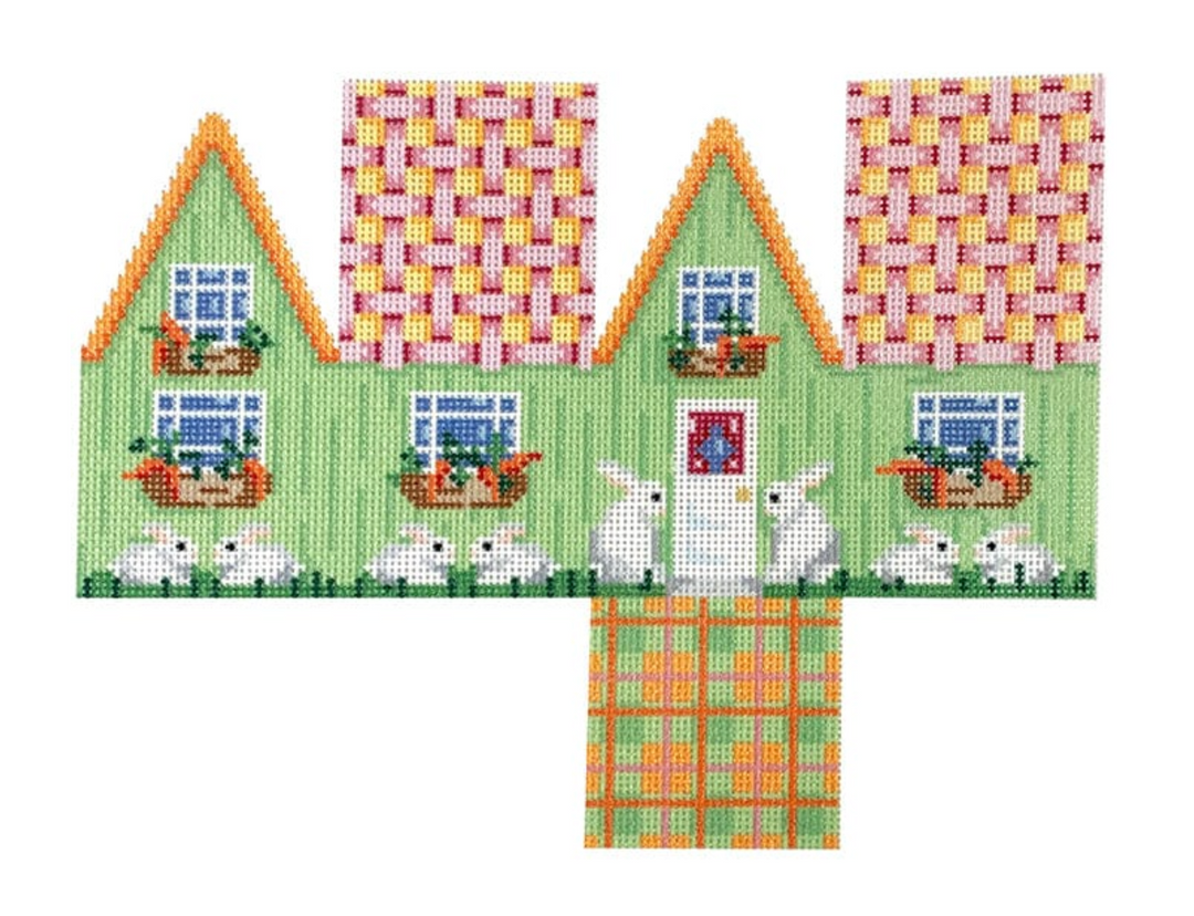 Pink Lattice Easter Cottage