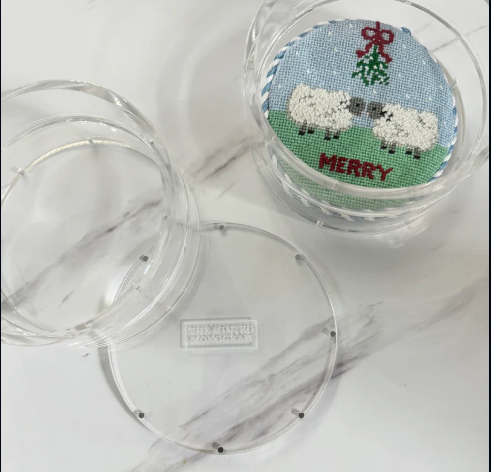 4.25" Round Magnetic Acrylic Coaster