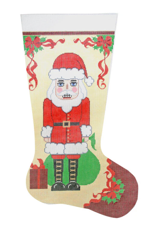 Nutcracker Santa Christmas Stocking