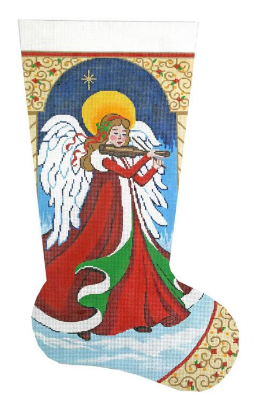 Angel with Violin Stocking