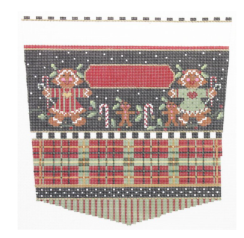 Gingerbread Girls Stocking Cuff