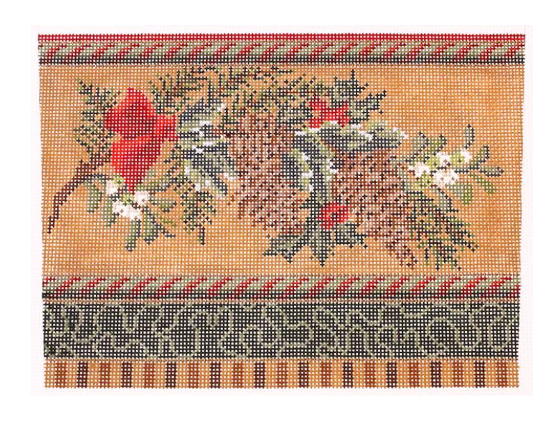 Pine Bough Stocking Cuff