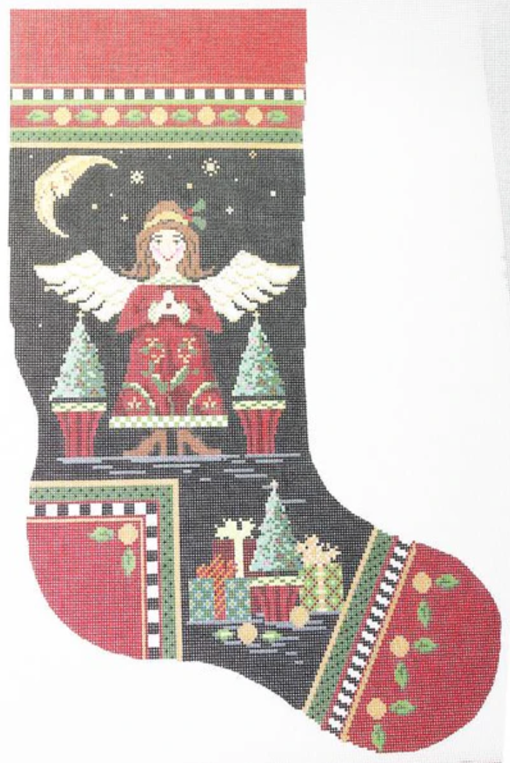 Midnight Angel Christmas Stocking