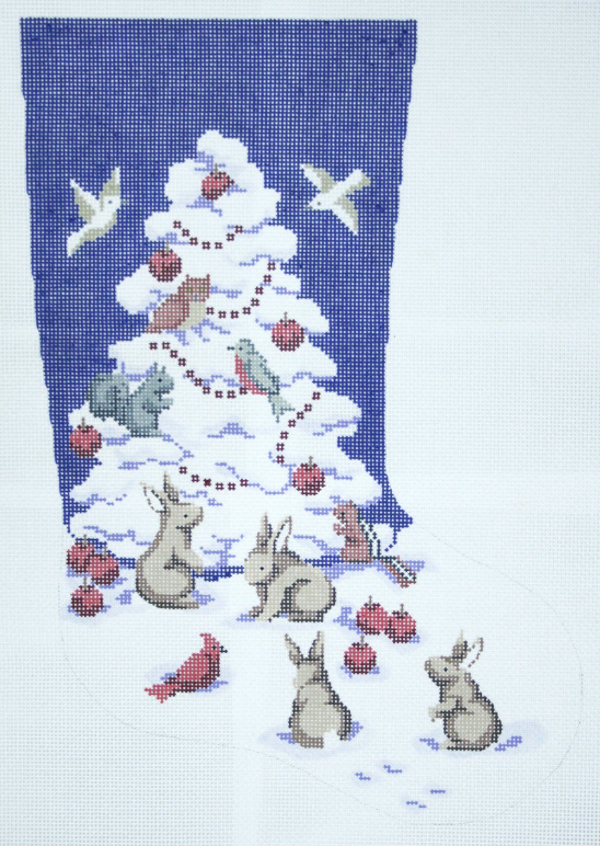 White Christmas Tree Stocking