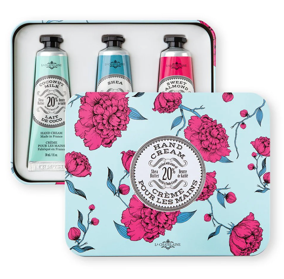 La Chatelaine Hand Cream Trio: Coconut Milk, Shea, Sweet Almond