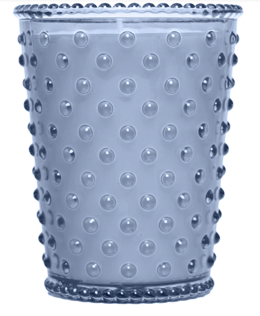 Indigo Denim Hobnail Candle 16oz