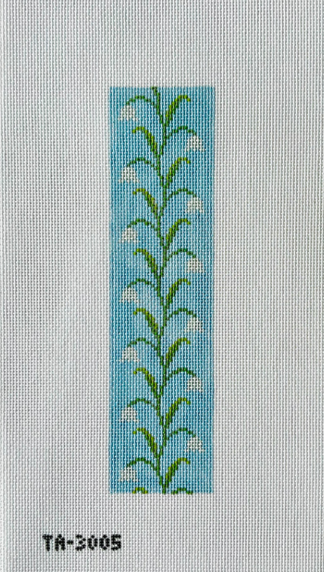 Lily of the Valley Key Fob-Light Blue