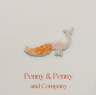 Needle Minder: Playful Peacock Needle Minder
