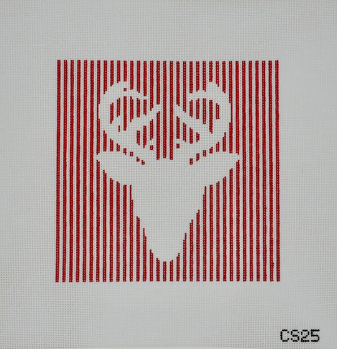 Red Stripe Holiday Deer