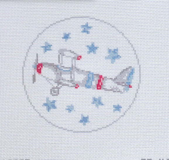 Biplane with Stars