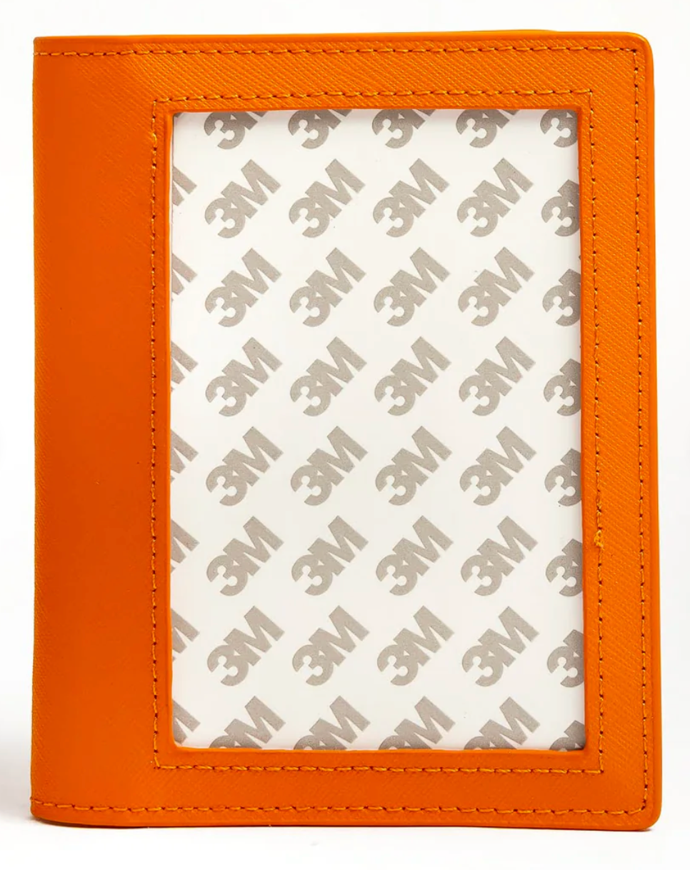 Orange Self Finishing Passport Cover