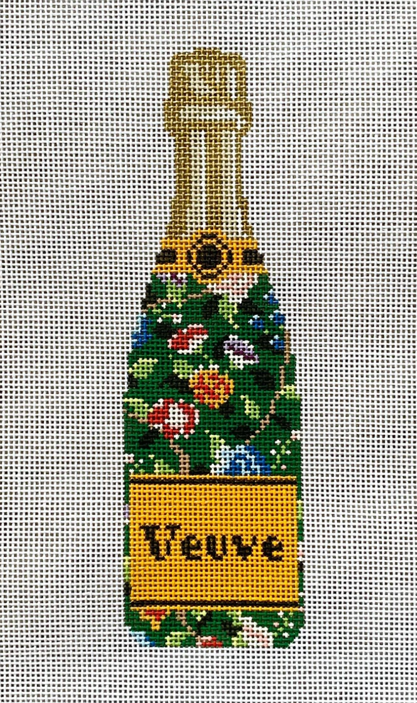 Green Floral Bottle
