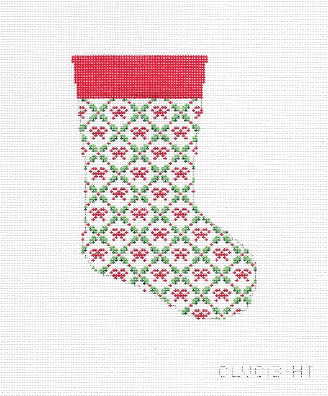 Holiday Trellis Mini Stocking