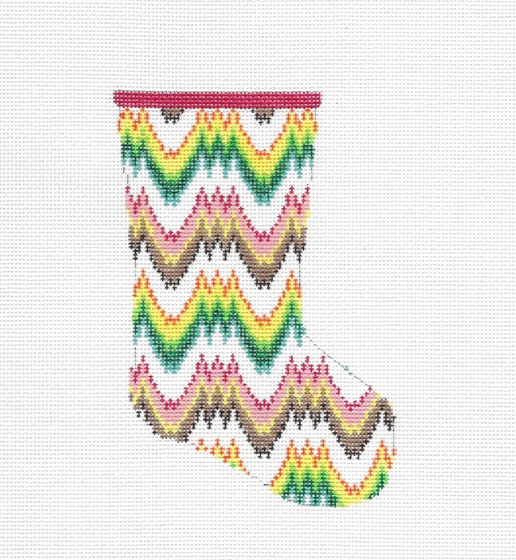 Flame Stitch Stocking - Trunk Show