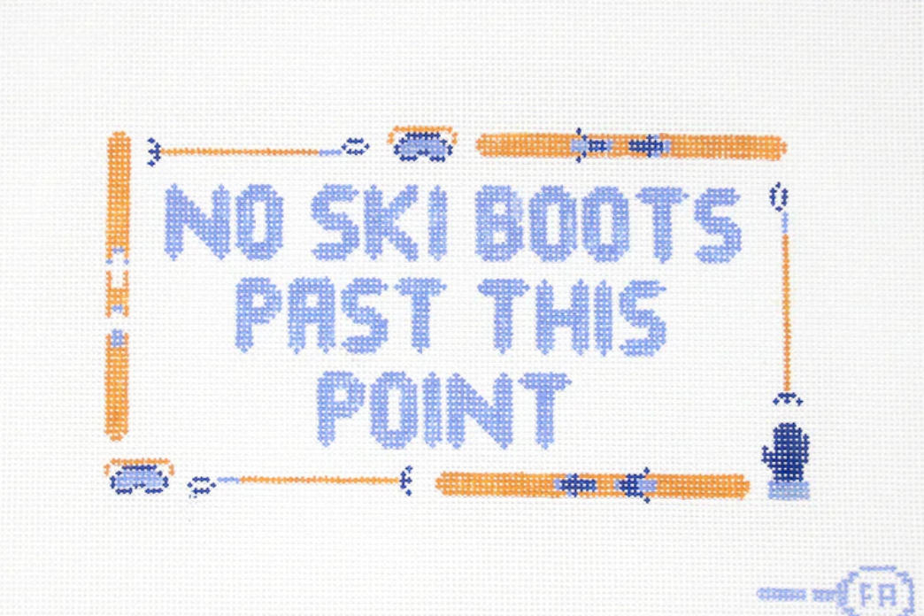 No Ski Boots Past This Point