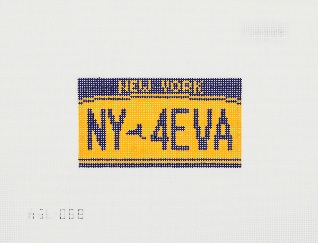 NY 4EVA License Plate