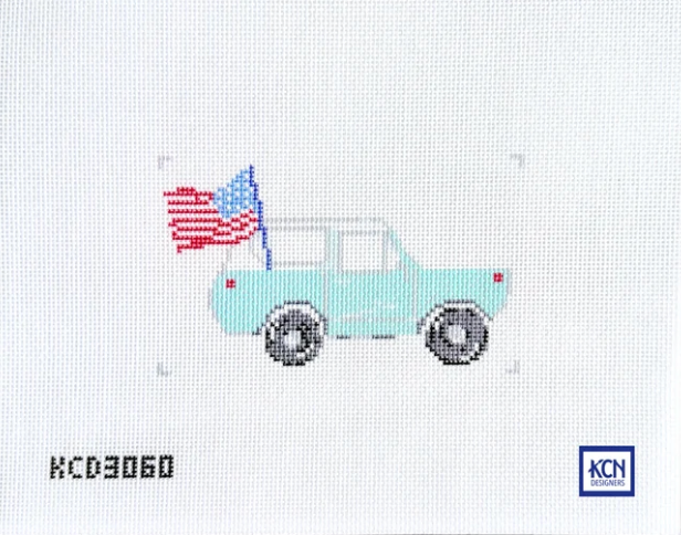 Bronco and Flag