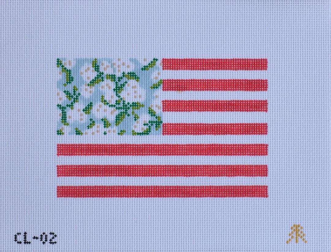 Floral American Flag