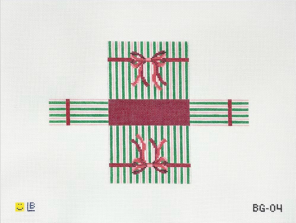 3D Mini Striped Holiday Bag