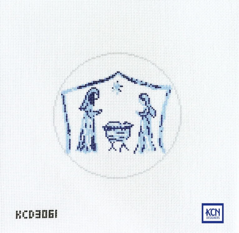 Blue and White Nativity