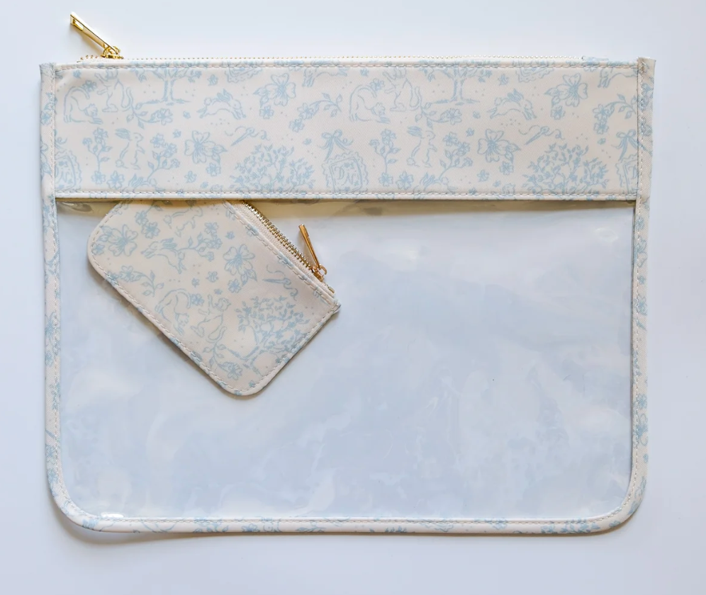 Signature Toile Project Bag - Blue Heron