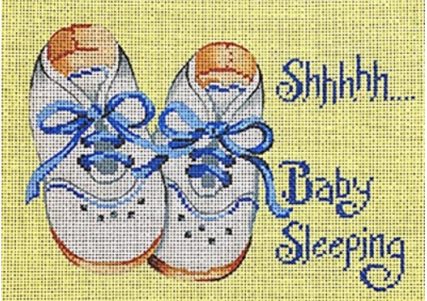 Shhh... Baby's Sleeping Blue Shoes