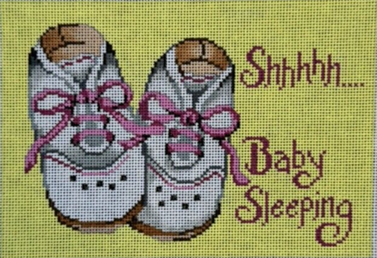 Shhh... Baby's Sleeping Pink Shoes