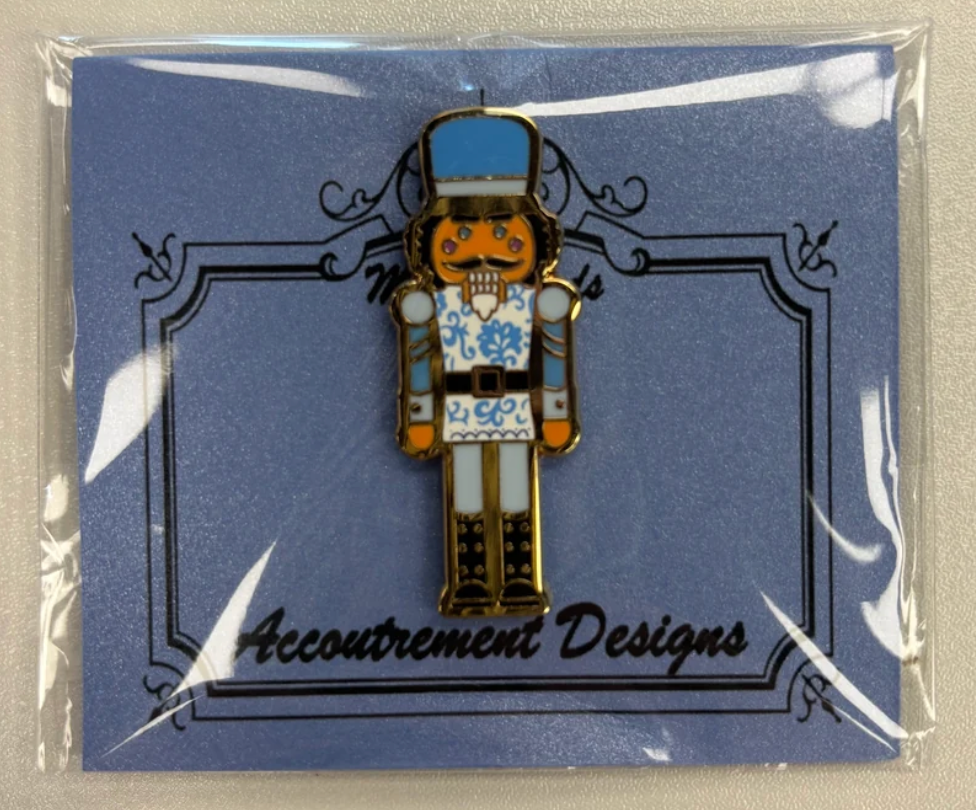 Blue Nutcracker Needle Minder