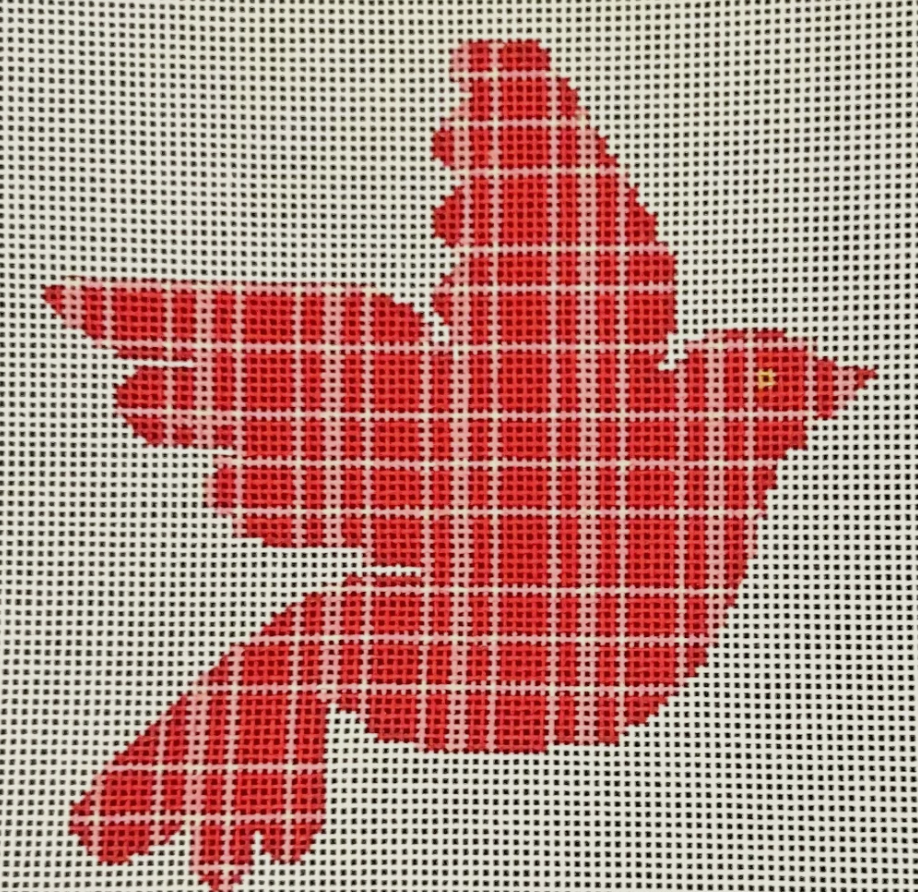 Red Plaid Dove