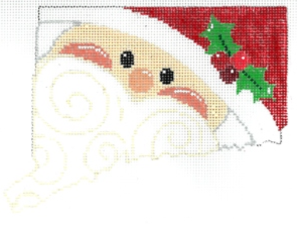 Connecticut State Shaped Santa
