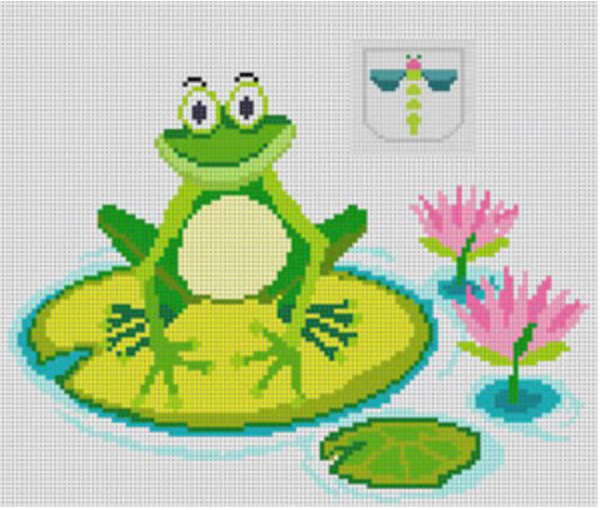 Frog on Lily Pad Tooth Fairy Pillow