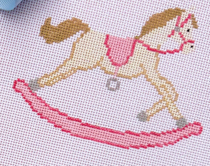 Pink Rocking Horse with Stitch Guide