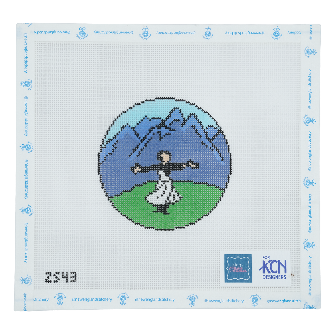 Woman on Mountain Round