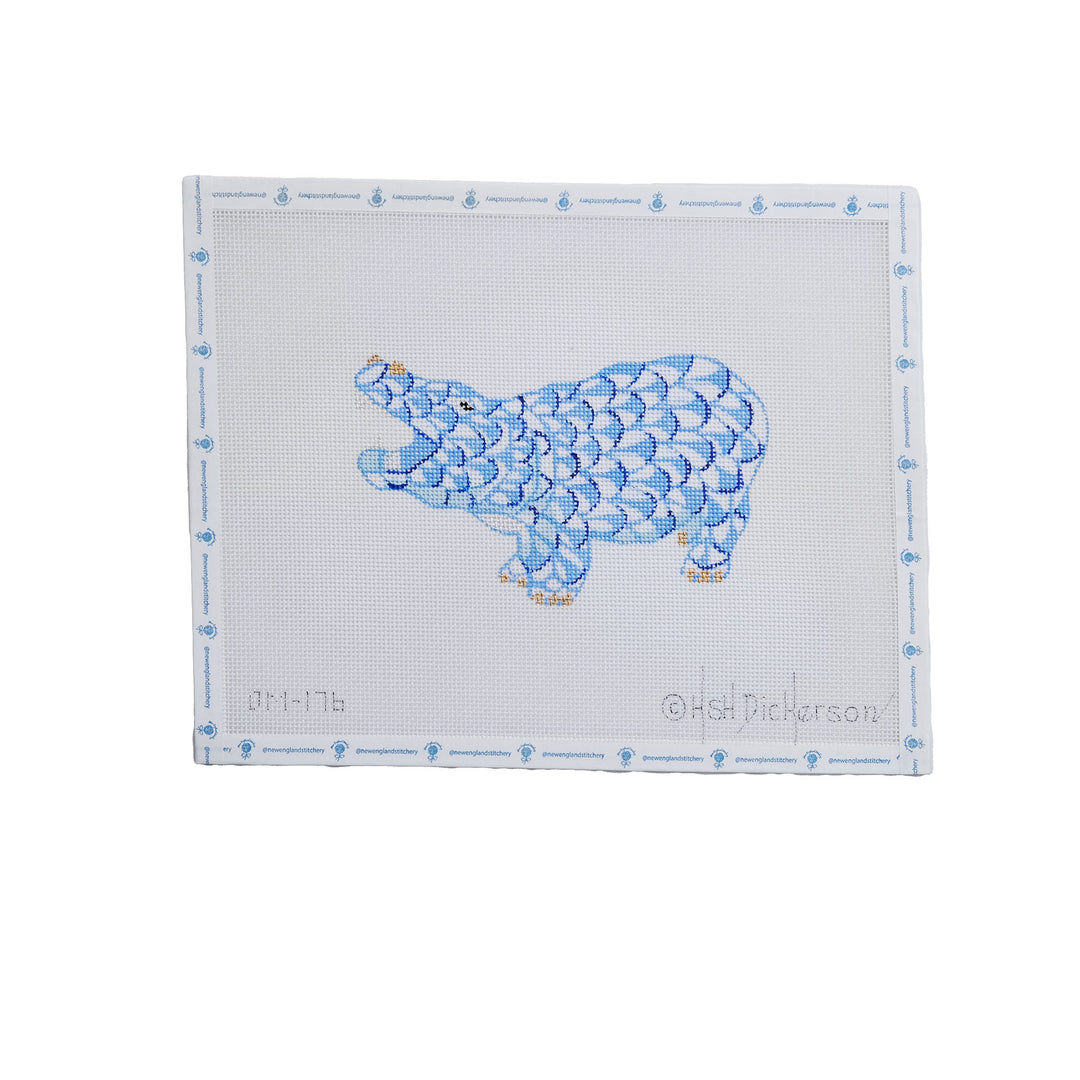 Fishnet Blue Hippo