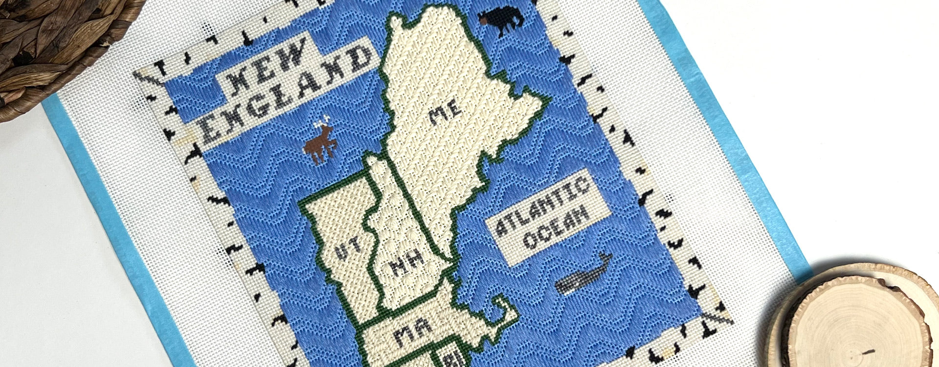 New England Stitchery | Embroidery Canvas Stitching