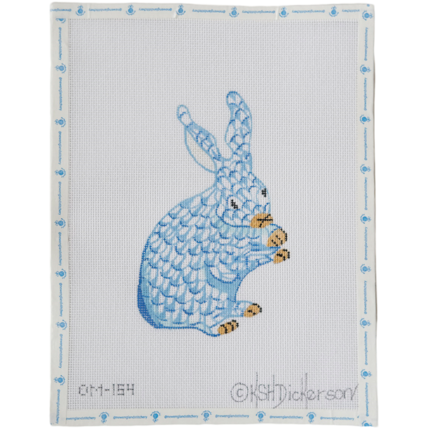 Fishnet Blue Bunny