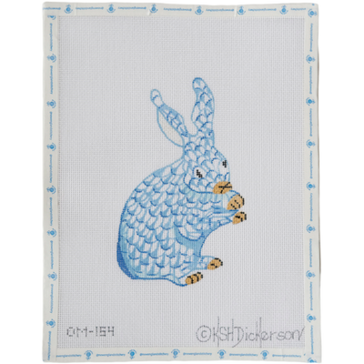 Fishnet Blue Bunny