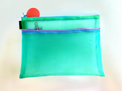 Walker Multi-Colored Double Zipper Project Bag