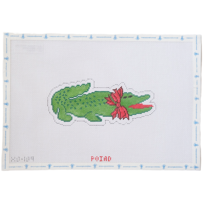 Lil' Alligator with Bow Ornament