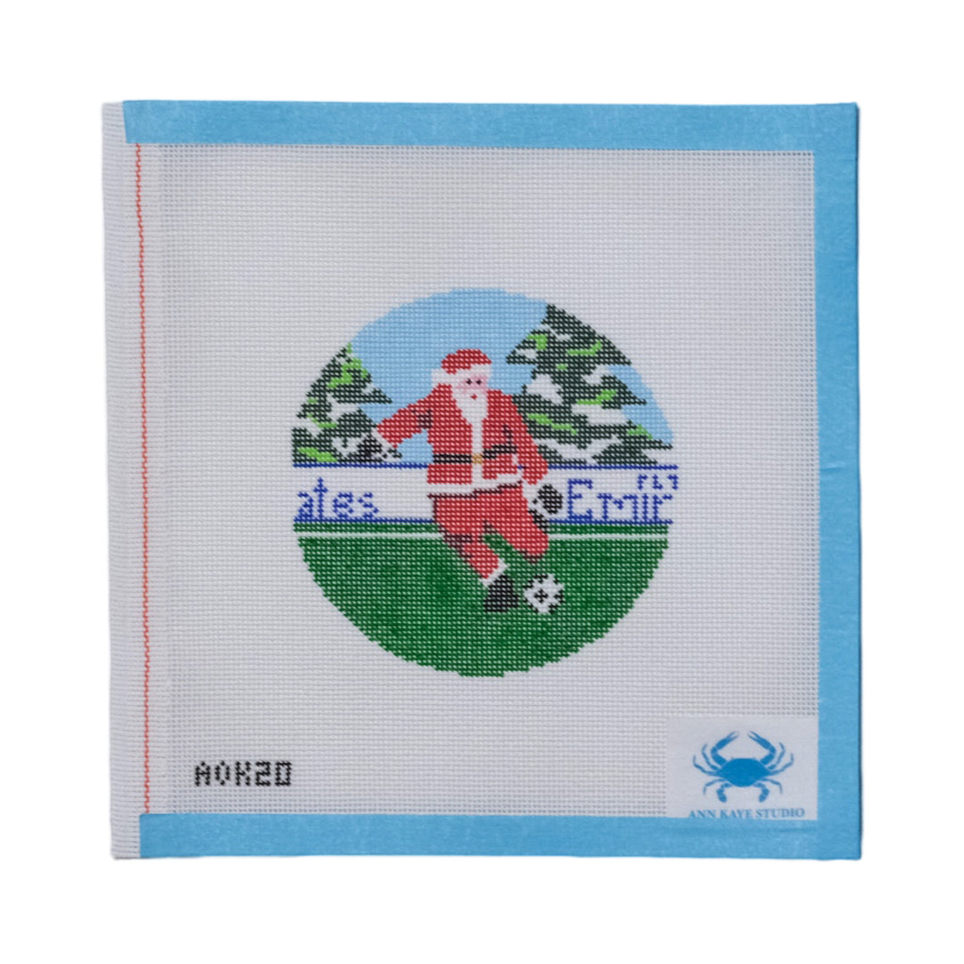 Sporty Santa Ornament - Soccer