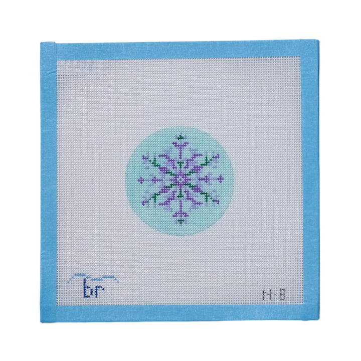 Nordic Snowflake - aqua/purple