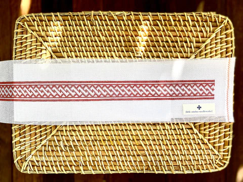 Nantucket Braid Belt-Nantucket Red